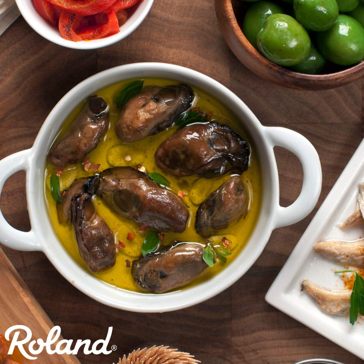 Roland Foods Premium Naturally Smoked Medium Oysters in Oil, Wild Caught, 3 Ounce, Pack of 1