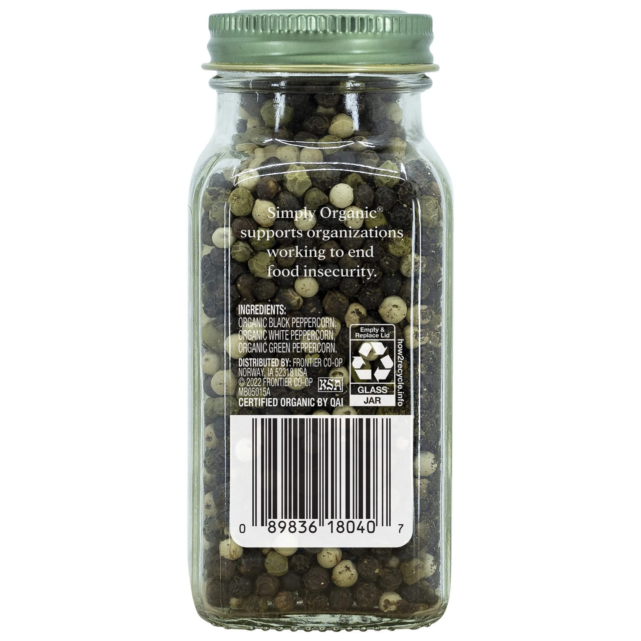 Simply Organic Peppercorn Medley, Certified Organic | 2.93 oz