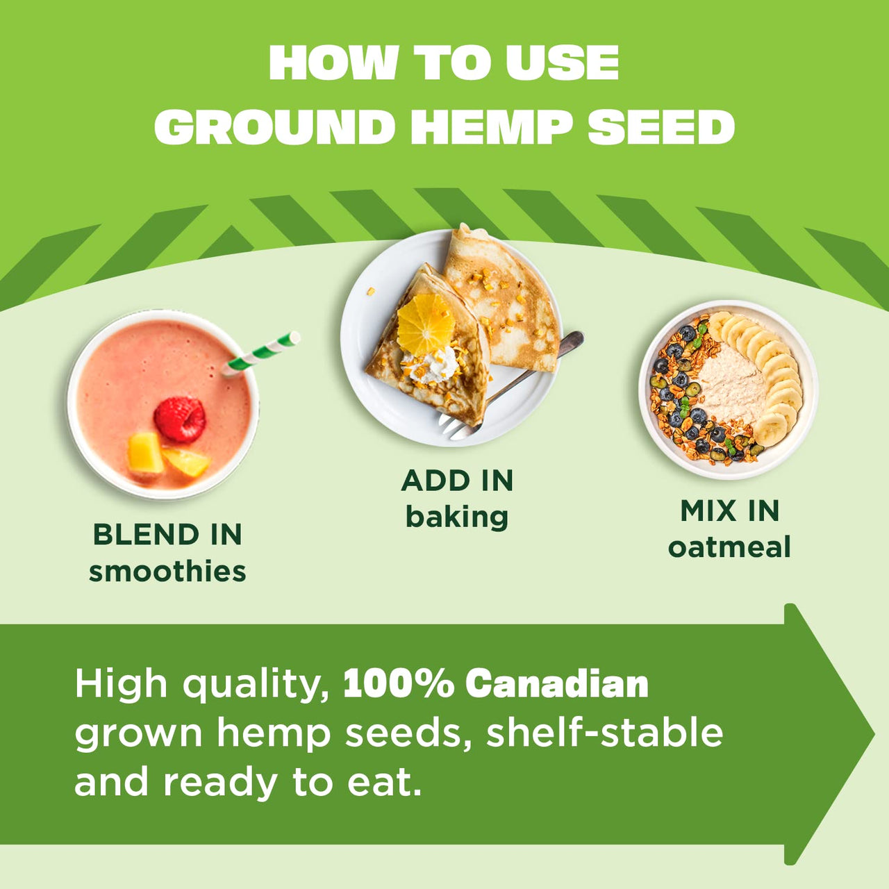 Manitoba Harvest Organic Ground Hemp Seed, 7 oz  5g Plant Based Protein, 6g of Fiber per Serving  Non-GMO Project Verified, Vegan, Keto, Paleo  Omega 3 & 6  Smoothies, oatmeal, use in baking