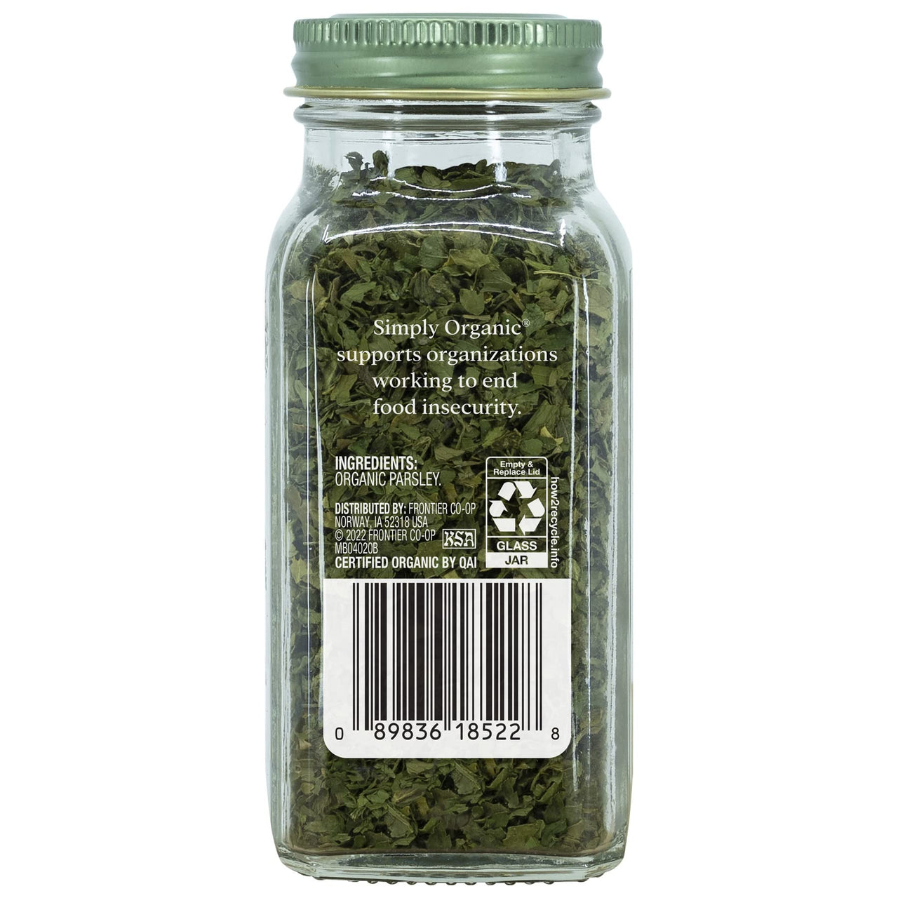 Simply Organic Parsley Flakes, Cut & Sifted, Certified Organic | 0.26 oz | Petroselinum crispum var. neapolitanum