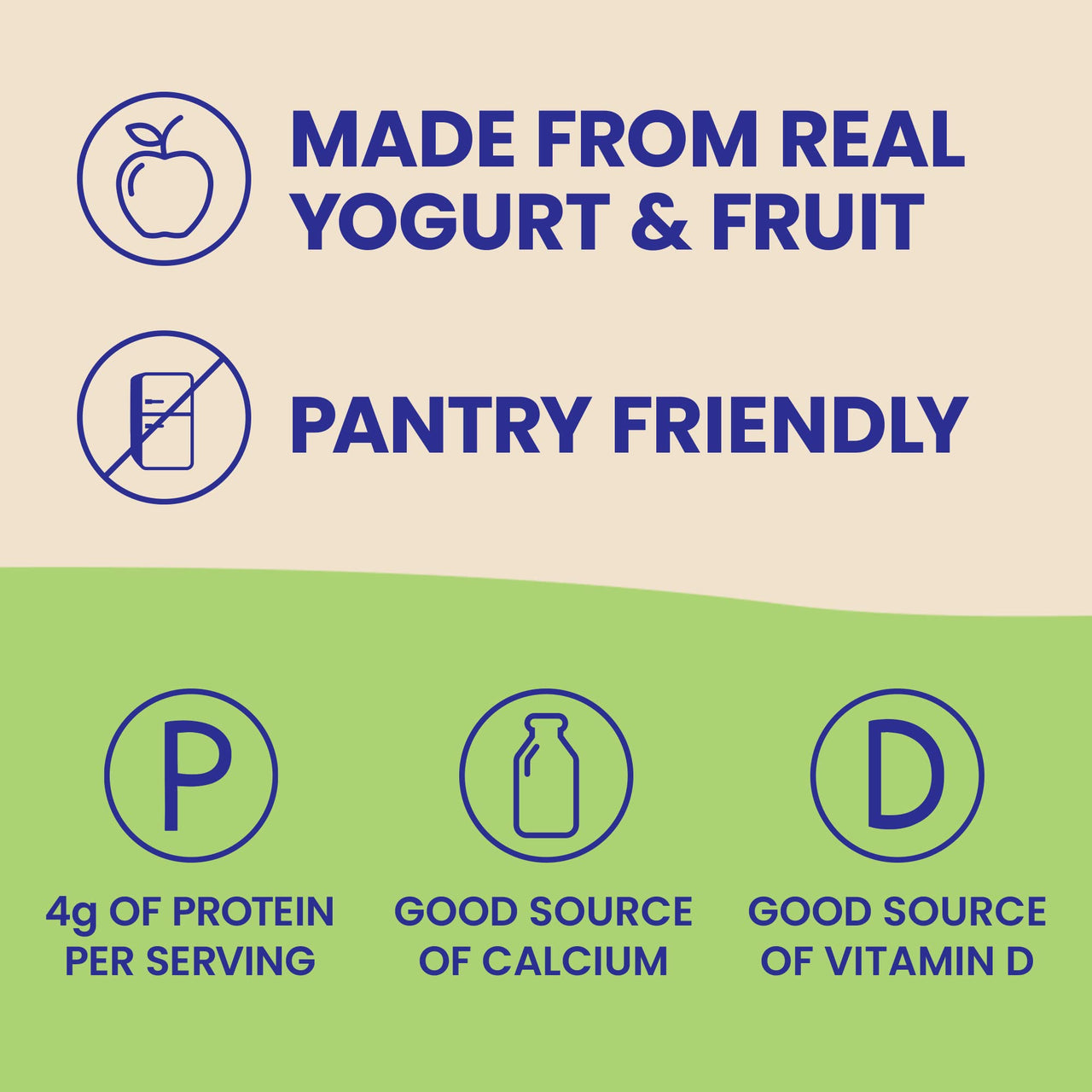 GoGo squeeZ yogurtZ Blueberry, 3 oz. (4 Pouches) - Kids Snacks Made from Real Yogurt Fruit - Pantry Friendly Snack, No Fridge Needed - No Preservatives - Kosher Certified - Gluten Free Snacks for Kids