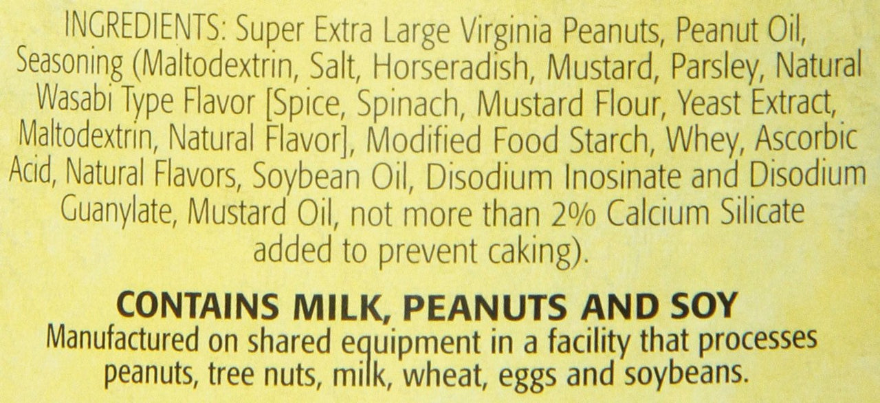 The Peanut Shop of Williamsburg Wasabi Spiced Peanuts, 10.5 Ounce (Pack of 1)