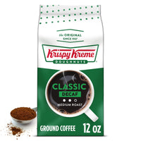 Krispy Kreme Classic Decaf, Ground Coffee, Medium Roast, Bagged 12oz