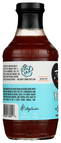 Franklin Barbecue Vinegar BBQ Sauce, 18 OZ