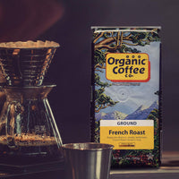 The Organic Coffee Co. Ground Coffee - French Roast (12oz Bag), Dark Roast