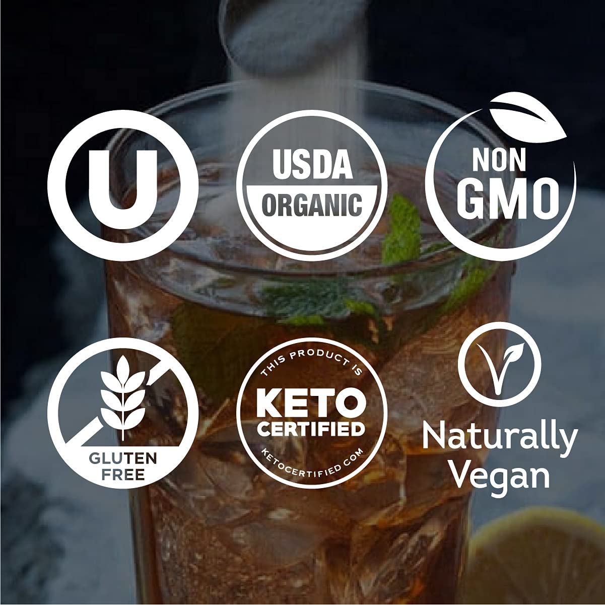 Wholesome Organic Stevia, Zero Calorie Sweetener Blend, Non GMO & Gluten Free, 6 oz jar (Pack of 1)