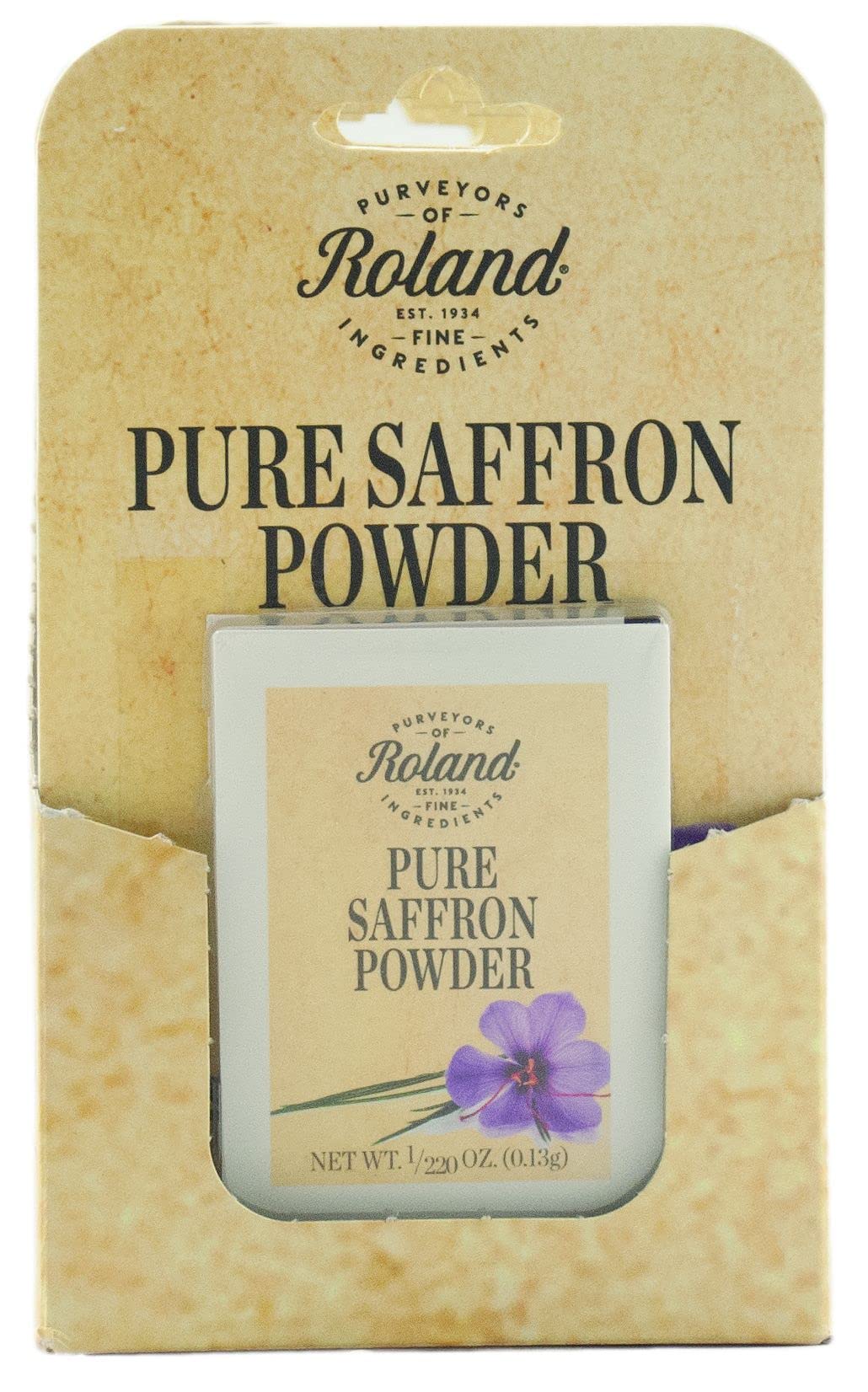 Roland Foods Pure Saffron Powder, Specialty Imported Food, 0.5-Gram Box