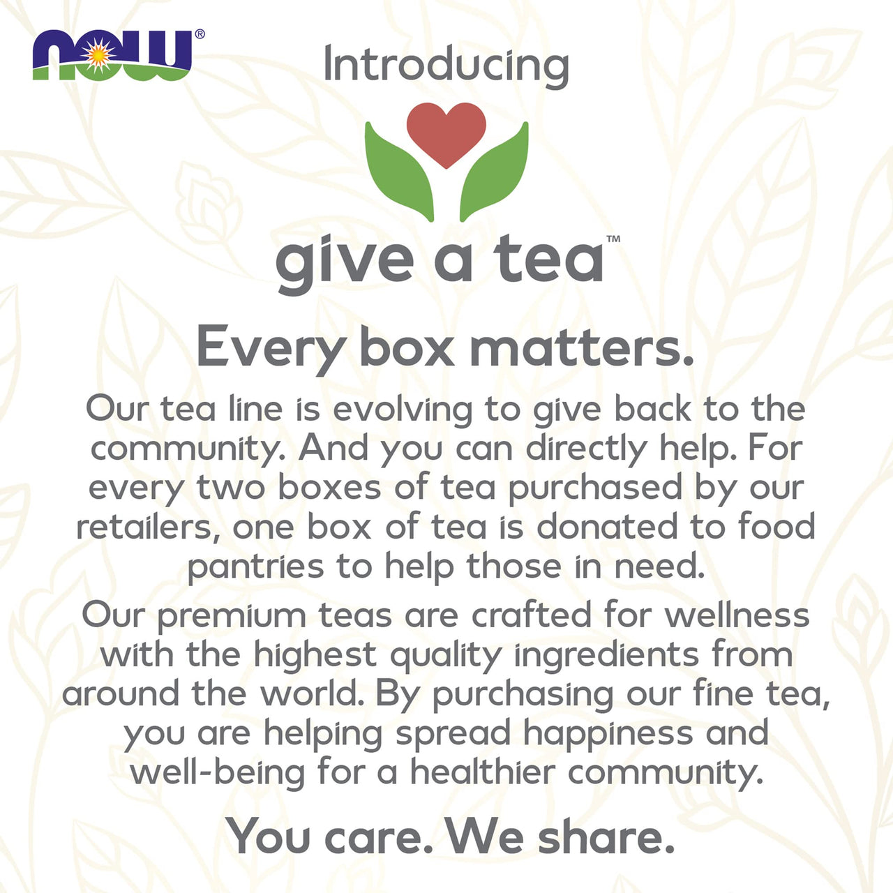 NOW Foods Give a Tea Better off Red Rooibos Tea with a Vanilla-Citrus Blush, Caffeine-Free, 24 bags