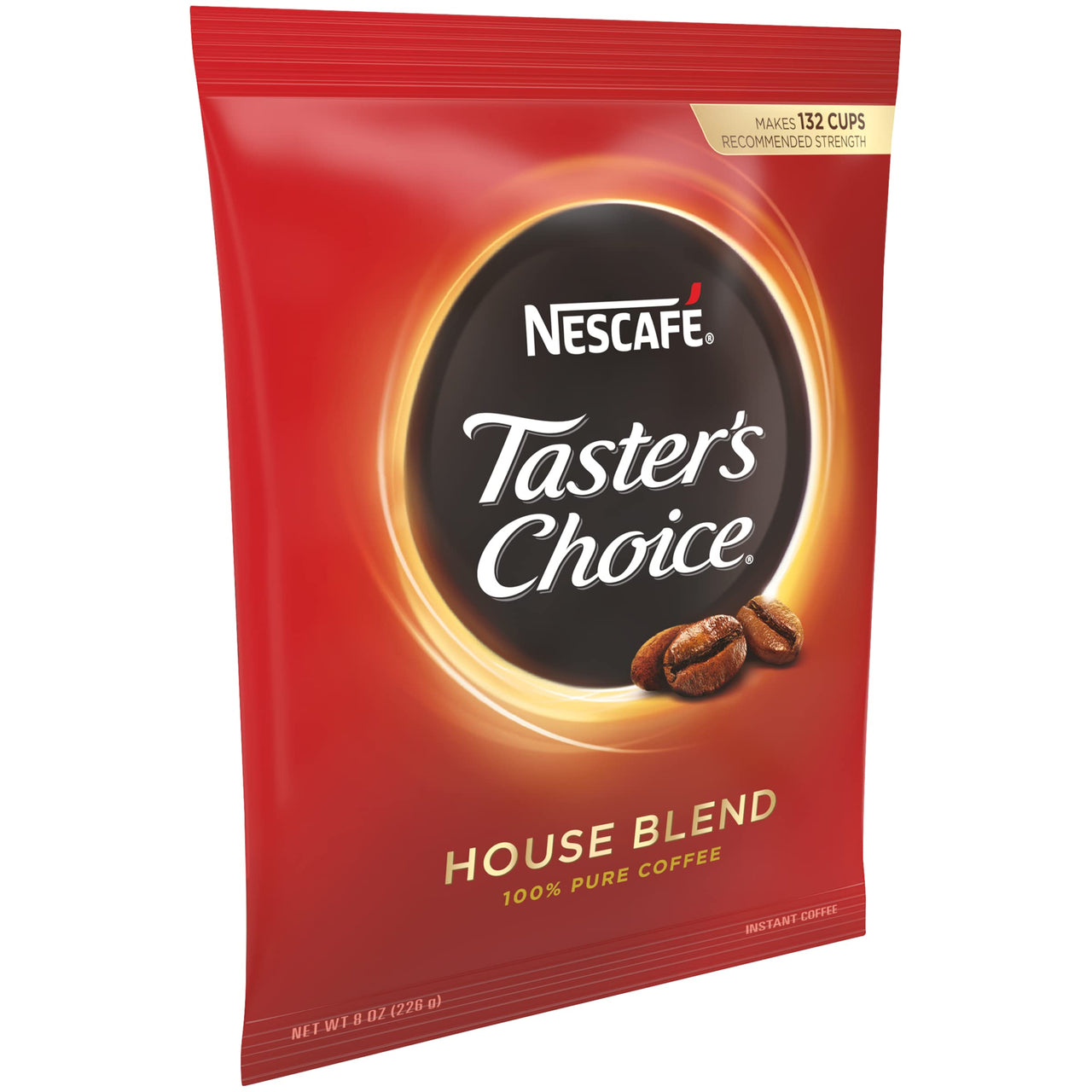Nescafe Instant Coffee, Taster's  Choice Light Roast House Blend, 8 Ounce Bulk Bag