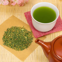 [Sugimoto Tea] Japanese Green Tea Genmai Cha with Matcha, Authentic Loose Leaf Blend, Toasty, Savory Umami Flavor from Shizuoka, Japan (3.5 oz x 3 Packs)