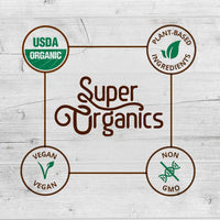 Super Organics Cold Milled Ground Flaxseed | Omegas 3, 6 & 9  Organic, Vegan & Non-GMO, 8 Oz