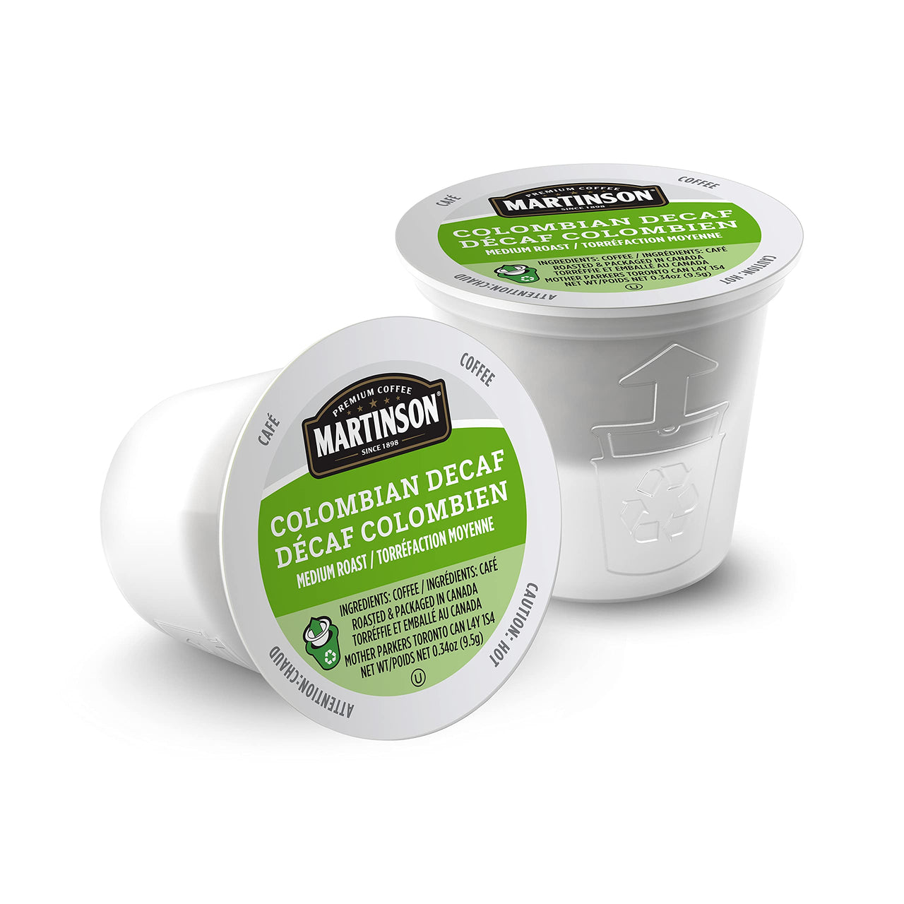 Martinson Colombian Decaf, Medium Roast Coffee, Keurig K-Cup Brewer Compatible Pods, 24 Count (Pack of 1)