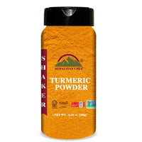 Himalayan Chef Organic Turmeric Powder, 6.34 oz Premium Quality Root Powder with Curcumin, Gluten Free & Non-GMO Verified - Plastic Shaker