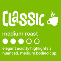 Ethical Bean Fairtrade Organic Coffee, Classic Medium Roast, Ground Coffee Beans - 100% Arabica Coffee (8 oz Bag), 0.5 Pound (Pack of 1)
