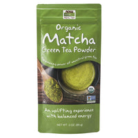 NOW Foods, Certified Organic Matcha Green Tea Powder, Non-GMO Project Verified, 3-Ounce