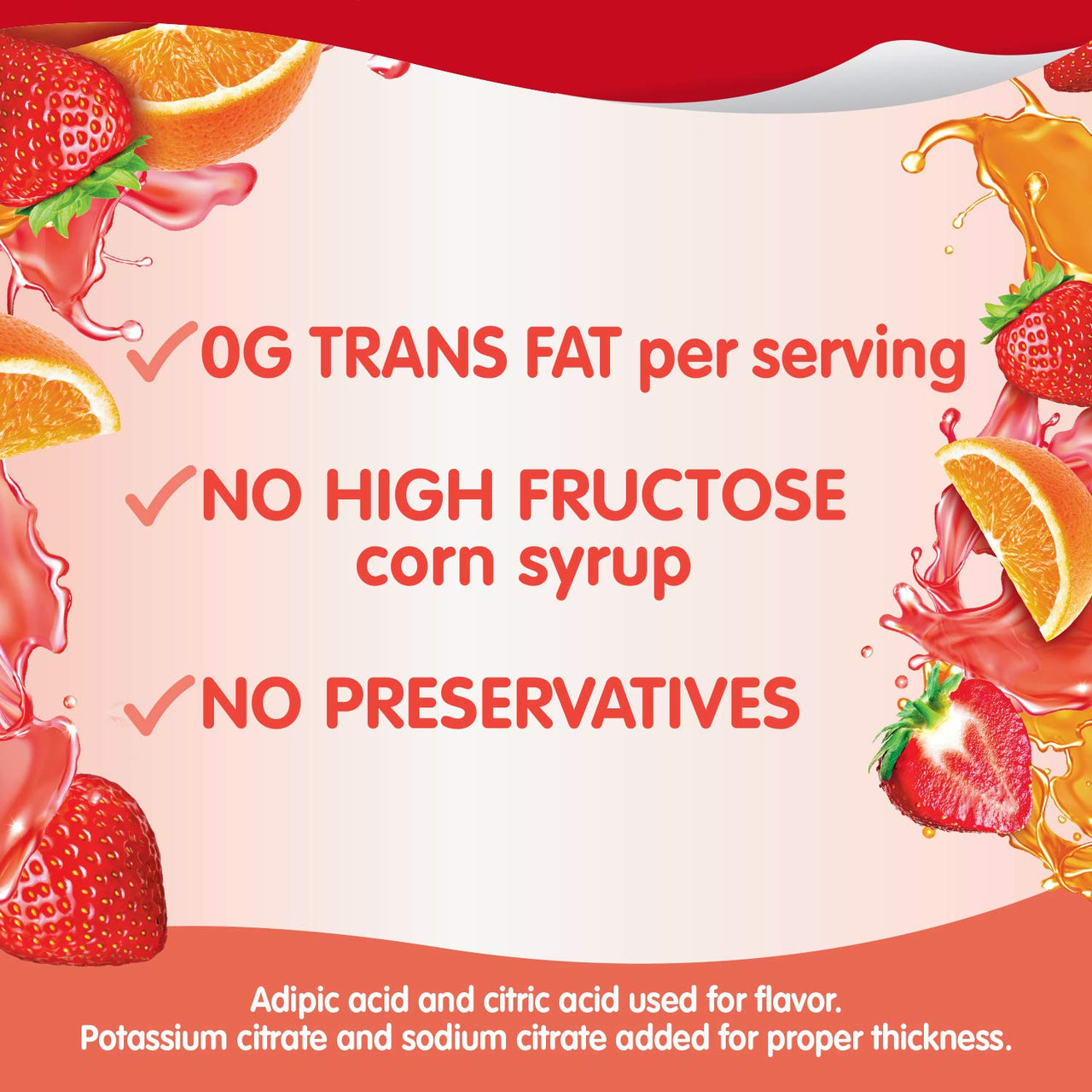 Snack Pack Strawberry and Orange Juicy Gels, 4 ct
