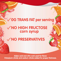 Snack Pack Strawberry and Orange Juicy Gels, 4 ct