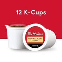 Tim Hortons Original Blend, Medium Roast Coffee, Single-Serve K-Cup Pods Compatible with Keurig Brewers, 12ct K-Cups (Pack of 2)