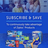 Ziploc Snack Bags for On the Go Freshness, Grip 'n Seal Technology for Easier Grip, Open, and Close, 280 Count