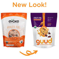 GUUD Athlete Fuel Active Life Blend Organic Muesli Cereal, 12 Ounce, Versatile Oatmeal Alternative, Oats, Raisins, Almonds, Flax Seeds, Cashews, Pumpkin Seeds, Vegan, Non-GMO