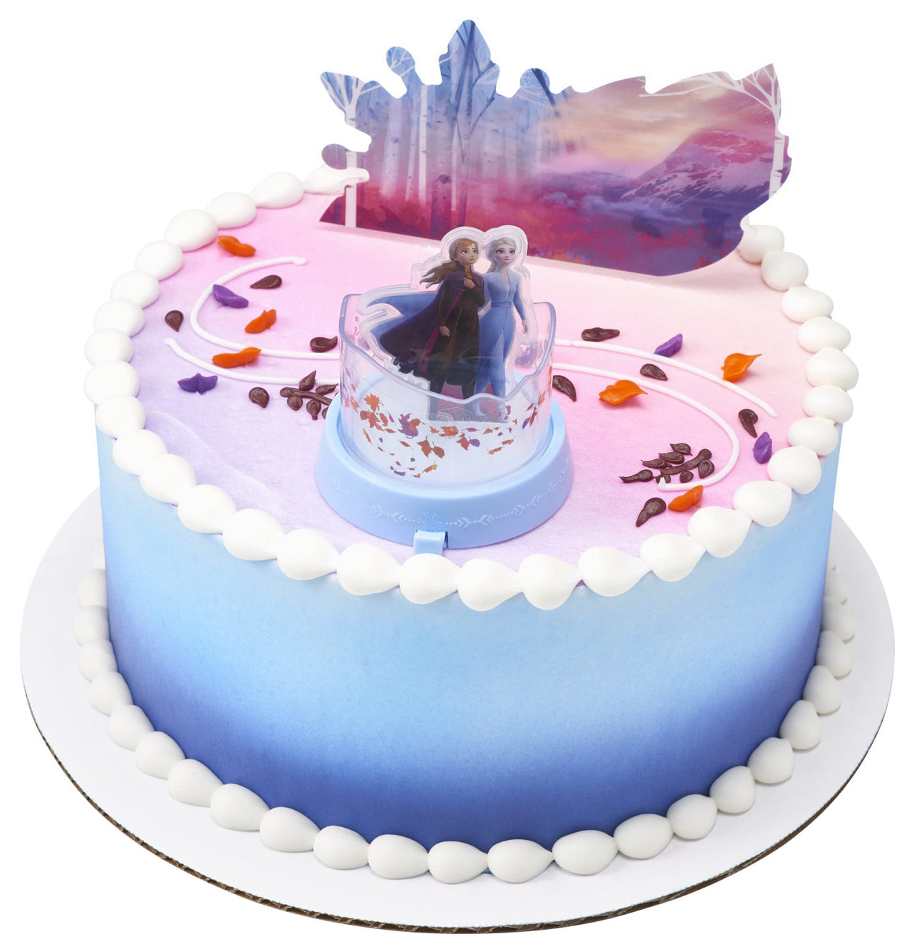 DecoSet Disney Frozen 2 Mythical Journey Cake Topper Decoration, 2-Piece set Featuring Elsa and Anna