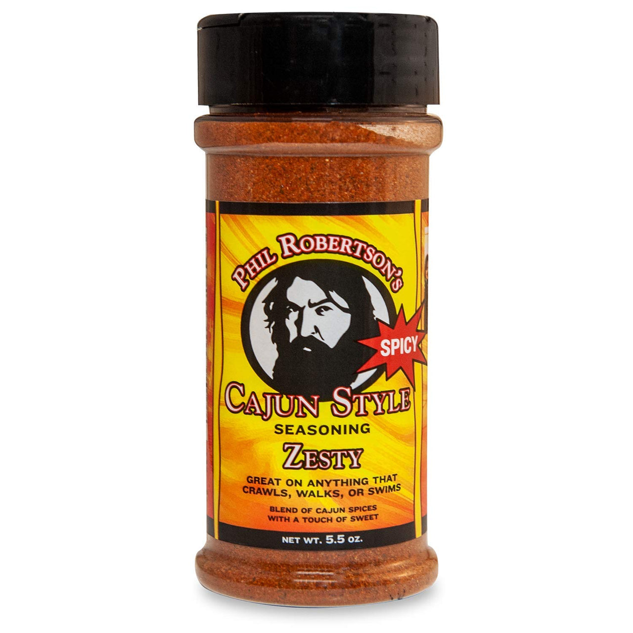 DUCK COMMANDER Phil Robertsons Cajun Style Seasoning, Zesty Spicy, 5.5 Ounces