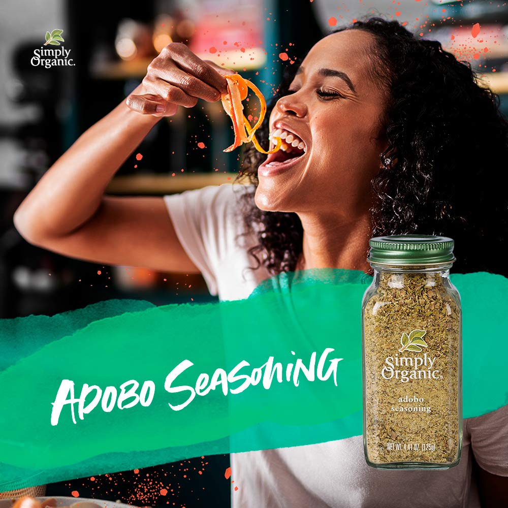 Simply Organic Adobo Seasoning, Certified Organic, Non-GMO | 4.41 oz