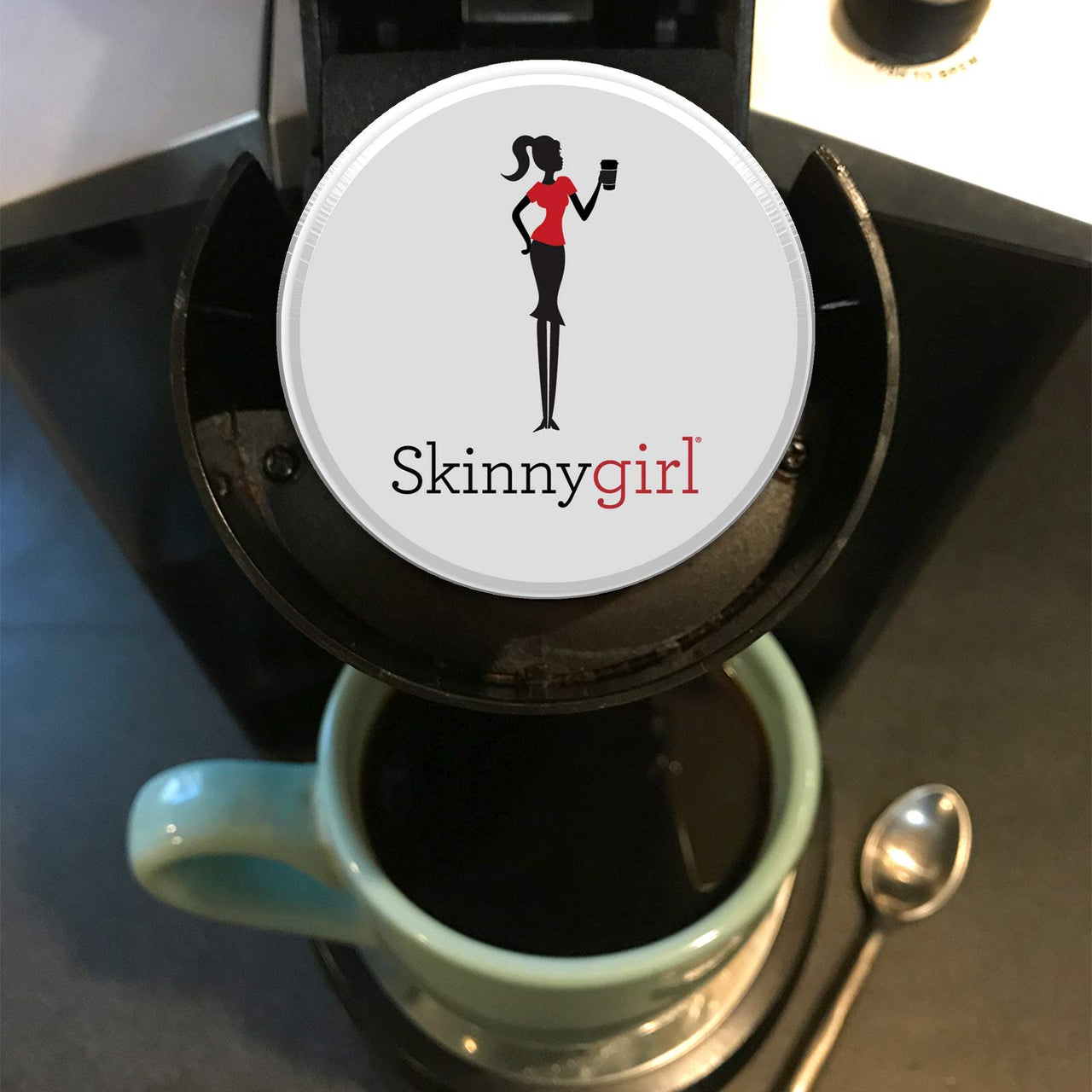 Skinnygirl Coffee Pods, Breakfast Blend, Single Serve Coffee for Keurig K Cups Machines, Hot or Iced Coffee, Light Roast Coffee in Recyclable Pods, 24 Count