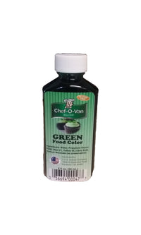 Chef-O-Van Food Coloring, Green, 2 Oz