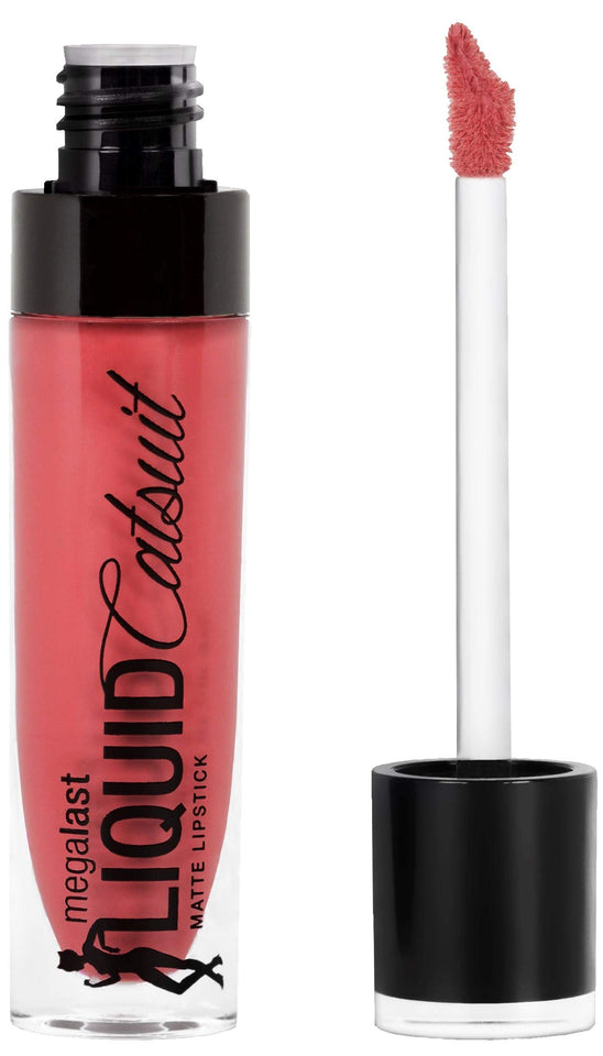 Wet 'n Wild Megalast Liquid Catsuit Matte Lipstick, Coral Corruption, 6g