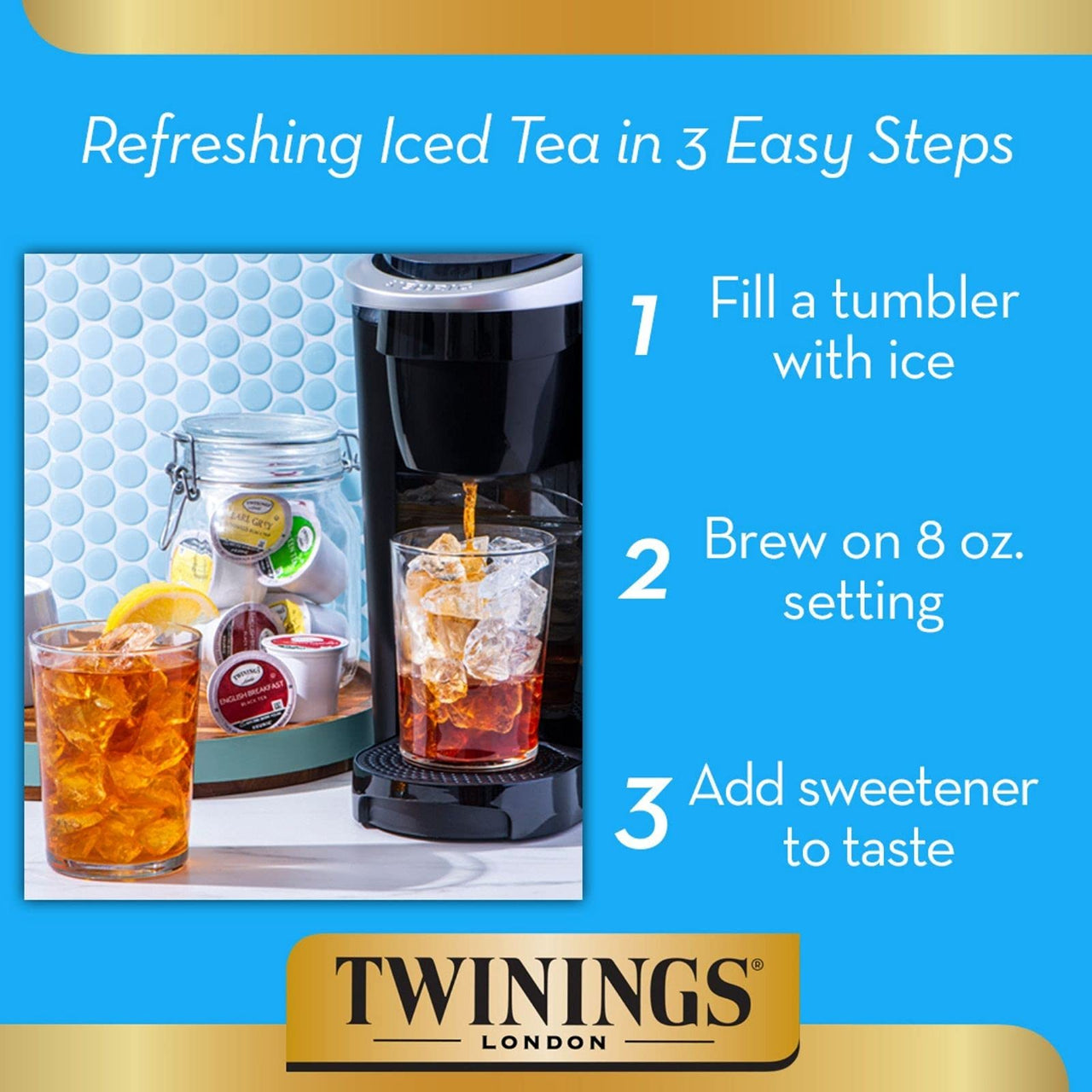 Twinings Decaf Earl Grey K-Cup Pods for Keurig, Decaffeinated Black Tea Flavoured with Citrus and Bergamot, 24 Count (Pack of 1)