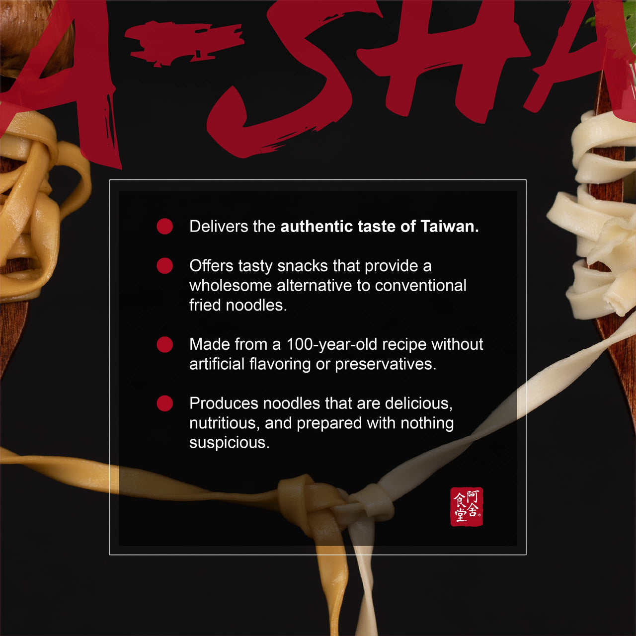 A-SHA Healthy Ramen Noodles, Extra-Wide Knife Cut Style Noodles with Sesame Paste Sauce, Vegetarian Noodles, Flat, Extra-Wide Noodles, 1 Bag, 4 Servings