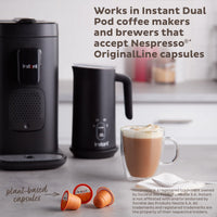 Instant Compostable Espresso Capsules, Leggero Light Roast, 10 Plant-based Capsules, From the Makers of Instant Pot, Eco-Friendly, 100% Organic, Arabica Espresso Capsules with Compostable Inner Bag