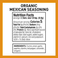 The Spice Hunter Organic Mexican Seasoning Blend, 1.4 oz. jar