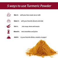 Himalayan Chef Organic Turmeric Powder, 6.34 oz Premium Quality Root Powder with Curcumin, Gluten Free & Non-GMO Verified - Plastic Shaker
