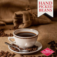 Red Diamond Ground Coffee, Classic Blend, Medium Roast, Premium Arabica Beans, Smooth & Rich Flavor, 11 Ounce Resealable Can
