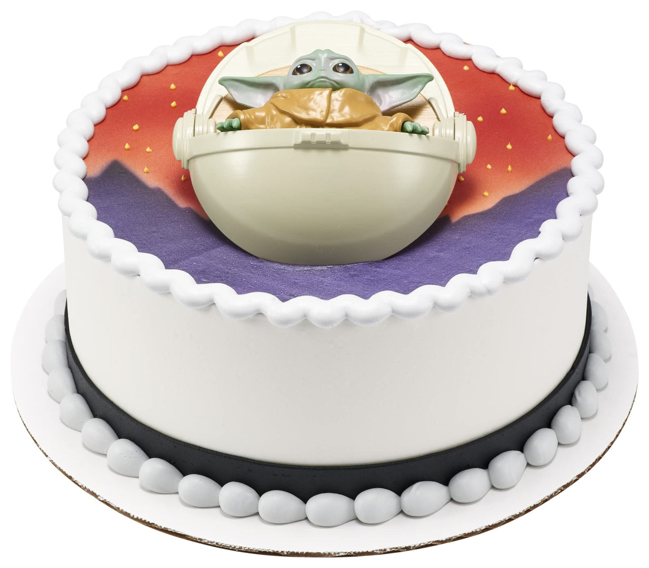 DecoSet Star Wars The Mandalorian The Child Cake Topper, 1-Piece Cake Topper, Use with Cake Decorations to Create Intergalactic Cakes