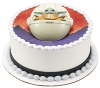 DecoSet Star Wars The Mandalorian The Child Cake Topper, 1-Piece Cake Topper, Use with Cake Decorations to Create Intergalactic Cakes