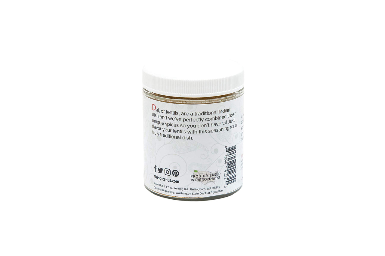 The Spice Hut Organic Dal Masala, Quick & Easy Spice Blend for Indian Cooking, with Salt 3.5 oz