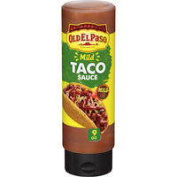 Old El Paso Taco Sauce, Mild, Squeeze Bottle, 9 oz.