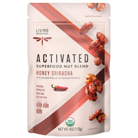 Living Intentions Sprouted Organic Nut Blend Honey Sriracha  NonGMO  Gluten Free  Vegan  Paleo  Kosher  4 Ounce Unit