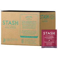 Stash Tea Cranberry Pomegranate Herbal Tea - Naturally Caffeine Free, Non-GMO Project Verified Premium Tea with No Artificial Ingredients, 100 Count (BULK PACKAGING)