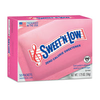Sweet'N Low Sweetener, No Added Flavors or erythritol, 50 Count Packets (1 Pack)