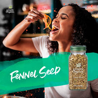 Simply Organic Fennel Seed, Certified Organic | 1.9 oz | Foeniculum vulgare Mill.