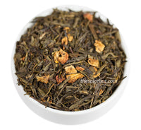 Washington Apple, Loose Leaf Green Tea - Cinnamon-Dried Apples - Caffeinated, Hot & Iced | bulk 8oz, 80-100 cups | The Spice Hut, First Sip of Tea