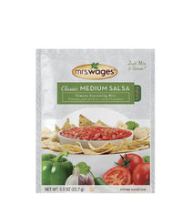 Mrs. Wages Medium Classic Salsa Seasoning Mix, .8 Oz Pouches (VALUE PACK of 12)