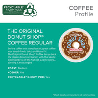 The Original Donut Shop Regular Keurig Single-Serve K-Cup Pods, Medium Roast Coffee, 12 Count