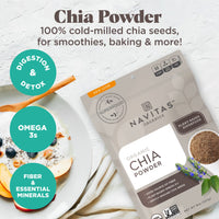 Navitas Organics Chia Seed Powder, 8oz. Bag, 19 Servings  Organic, Non-GMO, Gluten-Free