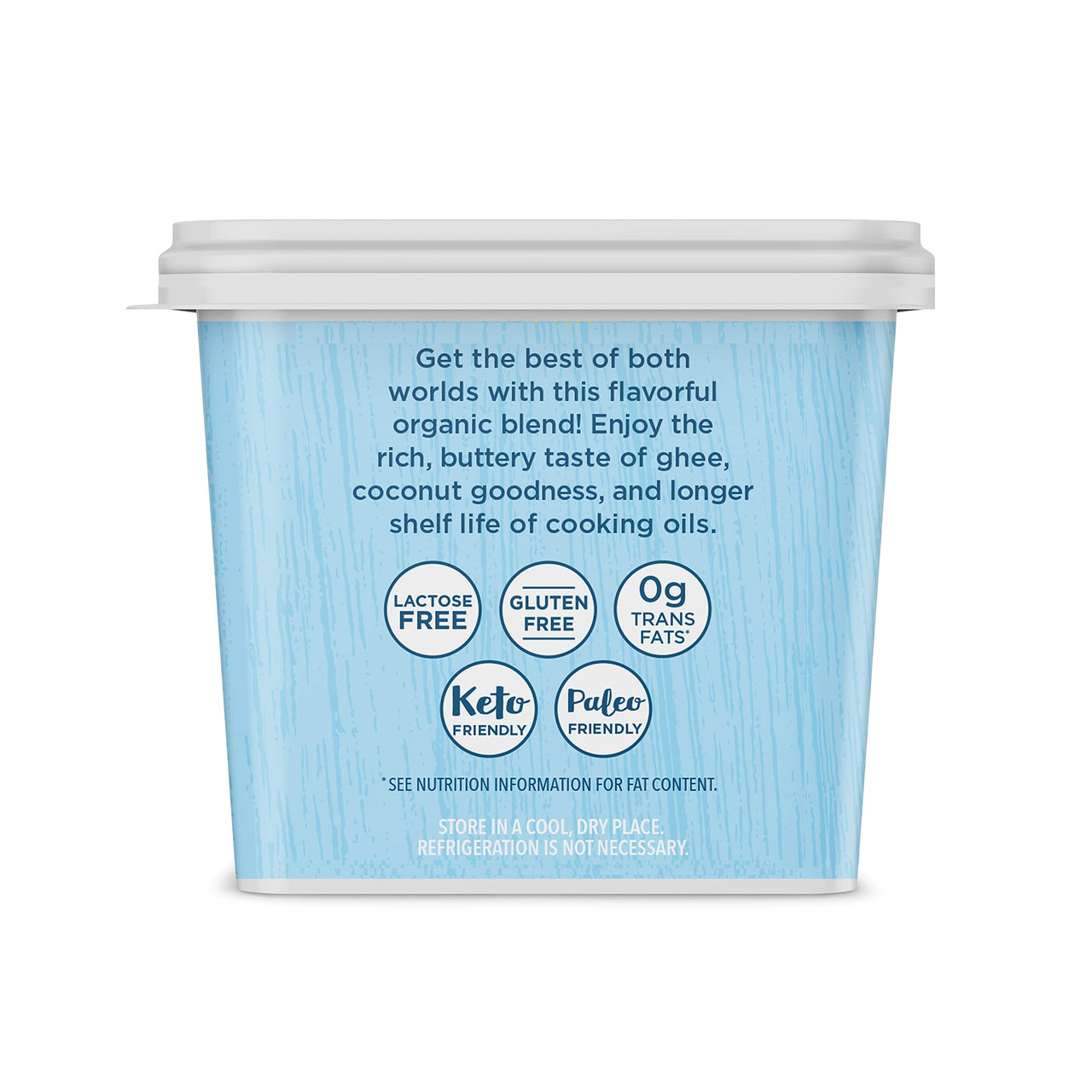 USDA Organic Grass Fed Ghee and Coconut Oil Blend, 12oz, Compare our cost per oz and Certified Organic, Carrington Farms