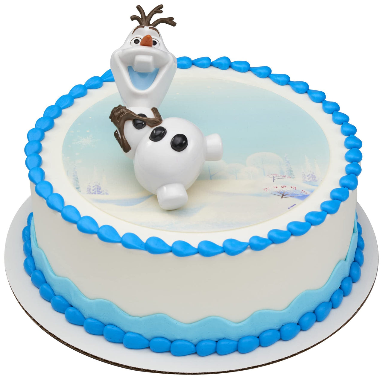 DecoSet Disney Frozen Olaf Chillin Cake Topper, 1-Piece with Moveable Parts, Decorations for Creating Amusing Cakes